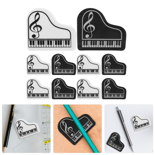 10St Mini Radiergummis Klavier Form Für Kinder 2