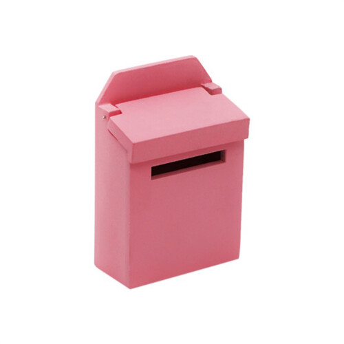 1 Stuks 1 Op 12 Mini Decoratieve Briefbus Model (Roze) 2
