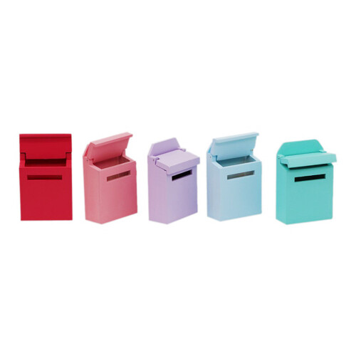 1 Stuks 1 Op 12 Mini Decoratieve Briefbus Model (Roze) 1