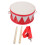 1 Set Orff-Percussieinstrument KinderSpeelgoed Tweezijdige Snaredrum 10