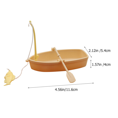 2 Sets Mini Fischerboot Kunststoff 1