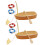 2 Sets Mini Fischerboot Kunststoff 7