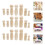 50 Stuks Onafgewerkte Peg Diy Handwerk 6