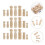 50 Stuks Onafgewerkte Peg Diy Handwerk 4