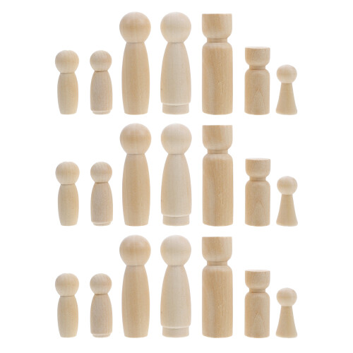 50 Stuks Onafgewerkte Peg Diy Handwerk 2