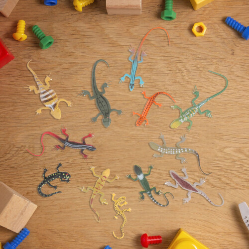 12St Simulation Echse Gecko Figuren Spielzeug Wohnaccessoires 2