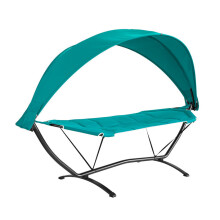 SoBuy Blue Outdoor Hammock Swing Chair with Sun Shade