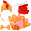 1 Set Kinderkip Hoofdband Stropdas Handschoenen 3