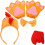 1 Set Kinderkip Hoofdband Stropdas Handschoenen 8