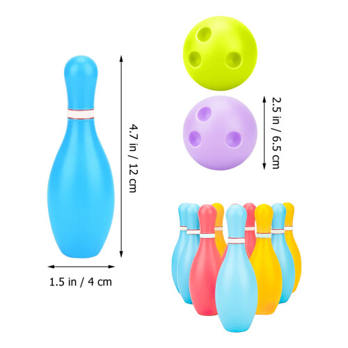 2 Sets Kinder-Bowling Mit Kegeln Und Für 1