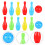 1 Set Kinder Bowling Spielzeug Robustes Haushaltsbowling Set 3