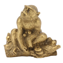 Messing Affe Statue Chinesische Sternzeichen