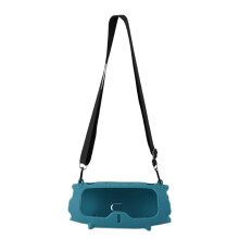 Silicone Protector Sleeve For 6 Speakers With Easy Carry Handle Anti Scratch Waterproof Case Blue