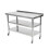 Living And Home 3-Tier Stainless Steel Prep Table with Smooth Castors and Adjustable Feet 1