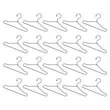 20 Stuks Metalen Kledinghangers Voor Mini Poppenrek