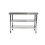 Living And Home 3-Tier Stainless Steel Prep Table with Smooth Castors and Adjustable Feet 4