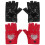2 Paar Kinderfäustlinge PU Halbfinger Glitzer Herz Punk Style 10