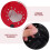 2 Paar Kinderfäustlinge PU Halbfinger Glitzer Herz Punk Style 9