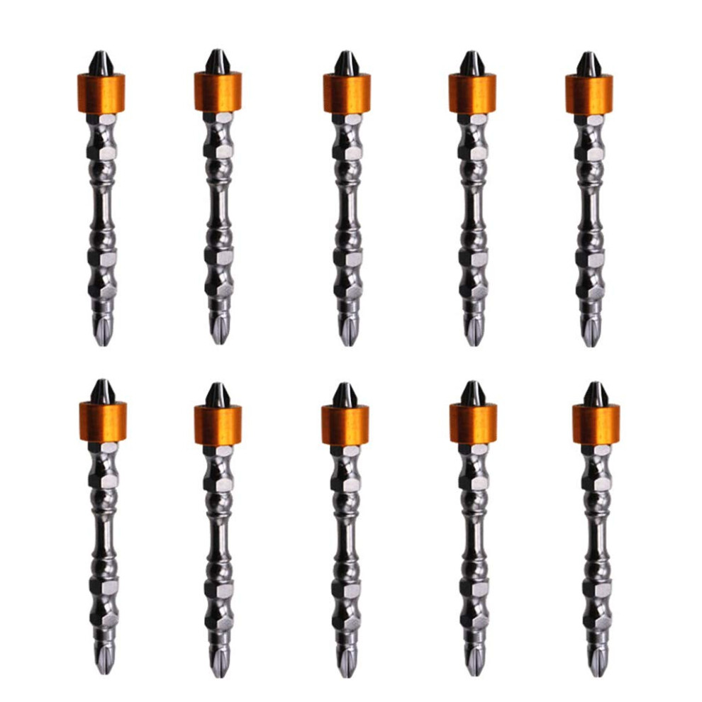 Ph2 65Mm Doubleended Crosshead Bits Hardened Steel 10Pack For Electric Screwdrivers And Woodworking Tools 9339159527955