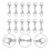 25 Pcs Fecho Com Conector Dupla Para 3
