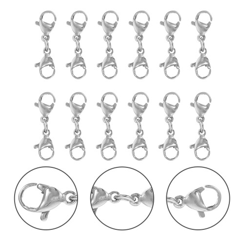 25 Pcs Fecho Com Conector Dupla Para 2