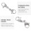 25 Pcs Fecho Com Conector Dupla Para 9