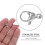 25 Pcs Fecho Com Conector Dupla Para 10
