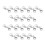 25 Pcs Fecho Com Conector Dupla Para 7