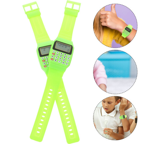 2 Type Rekenmachine Draagbaar Voor Kinderen Groen 2