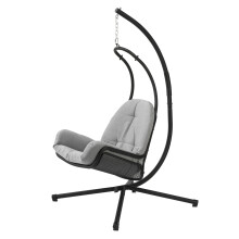 SoBuy Grey Hanging Swing Chair with Cushion