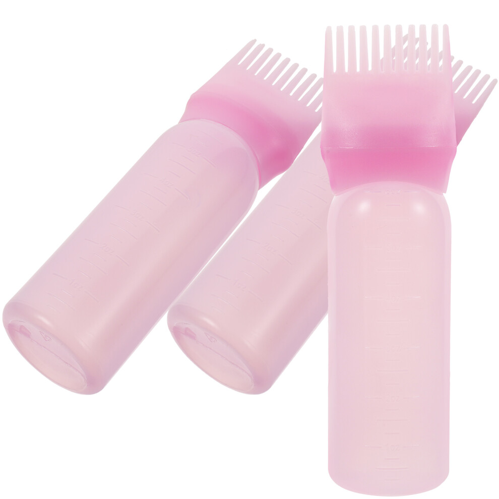 Vaguelly 3Pcs Root Comb Applicator Bottle For Hair Oil And Dye