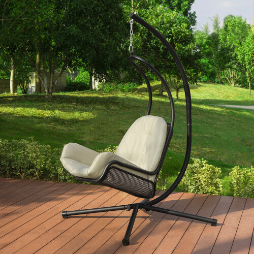 SoBuy Transat de Jardim com Mesa Lateral OGS52-MI 1