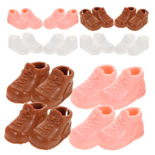 12 Paar Puppen Schuhe 17 Cm High-Top Für Bjd/Ob11/Ymy 1/12