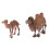 2Pcs Camel Figuriner Djurföremål Statyer Leksaker Dekorationer 1