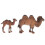 2Pcs Camel Figuriner Djurföremål Statyer Leksaker Dekorationer 9