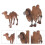 2Pcs Camel Figuriner Djurföremål Statyer Leksaker Dekorationer 10
