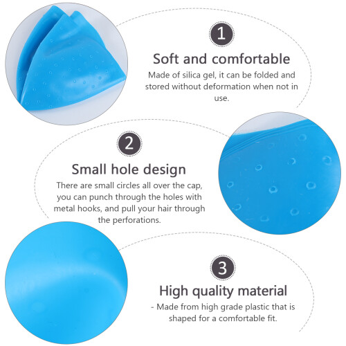 Blue Silicone Haarsträhnen Mit Für Färbe Arbeiten 2