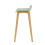 SoBuy Green Kitchen Bar Stool with Oak Legs 11