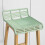 SoBuy Green Kitchen Bar Stool with Oak Legs 8