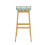 SoBuy Green Kitchen Bar Stool with Oak Legs 7