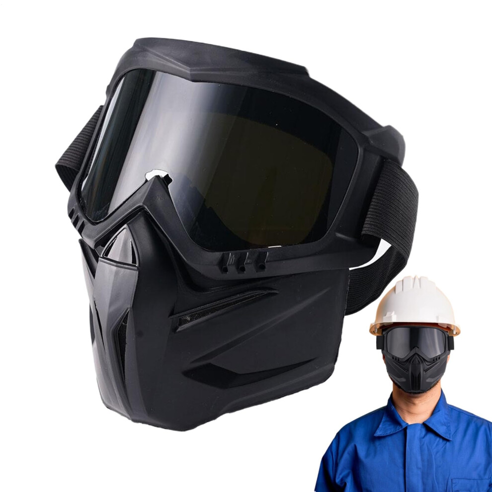 Light Welding Helmet Autodarkening Lens Breathable Flameresistant Shield For Workshop Grinding Garage Workplace