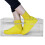 1Pair Reusable Waterproof Rain Shoe Covers Silicone-Black S2 5