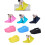 1Pair Reusable Waterproof Rain Shoe Covers Silicone-Black S2 4