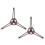 2Pcs Triple Arm Microwave Turntable Holder Ring Roller Replacement 1