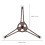 2Pcs Triple Arm Microwave Turntable Holder Ring Roller Replacement 9