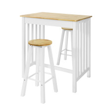 SoBuy jedálenský set: stôl Barbord a 2 stoličky pre 2 osoby