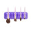 Support de rangement pour pinceaux cosmétiques,-Violet 1