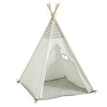 SoBuy White Kids Play Tent with Floor Mat