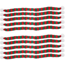 10Pcs 1X23 Cm Julminisjal DIY Stickad Vinflaska Halsduk