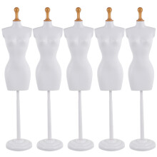 5Stk Puppen Mannequin Torso Kleiderständer Für Schmuck Präsentation